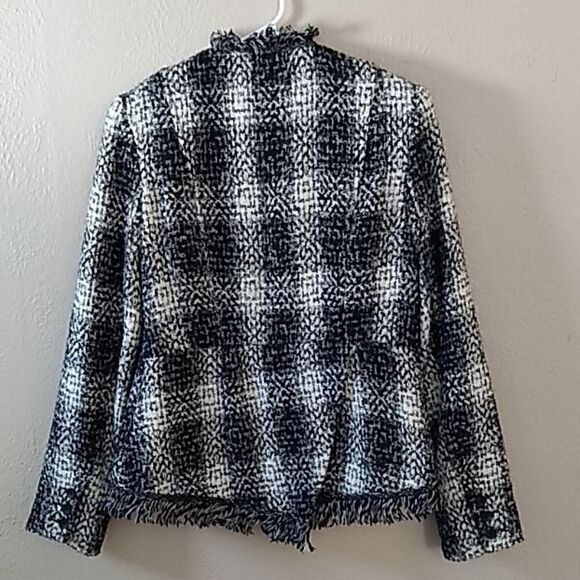 Cabi Plaid Blazer Catherine Anderson by Invitation Black & White, Size 4 - Picture 7 of 8